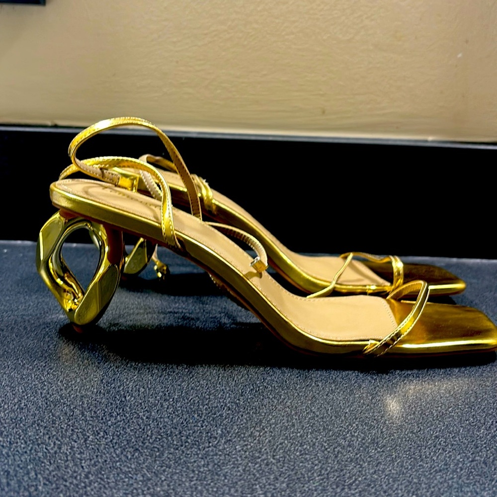 Gold heels